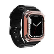Armor Case Integrated TPU Watch Band For Apple Watch 38mm(Rose Gold) - Watch Bands by PMC TechLife | Online Shopping South Africa | PMC TechLife