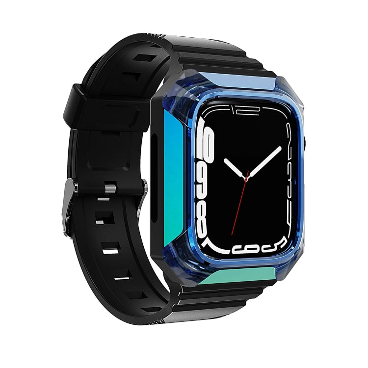 Armor Case Integrated TPU Watch Band For Apple Watch 42mm(Blue)