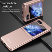 For Samsung Galaxy Z Flip5 Skin Feel Shockproof PC Fold Protective Phone Case(Pink)