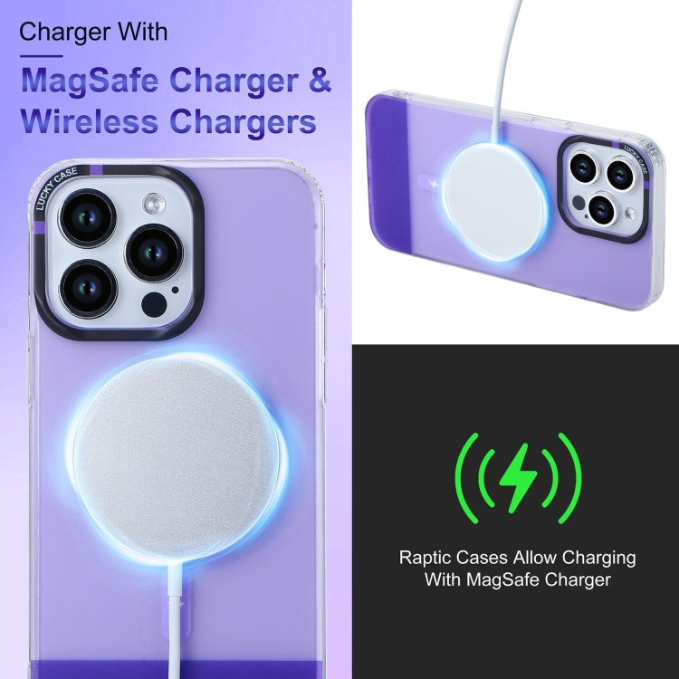 For iPhone 13 PC + TPU IMD MagSafe Magnetic Phone Case(Black)