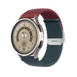 20mm Buckle Braided Nylon Watch Band(Wine Red Blue) - 20mm Bands by PMC TechLife | Online Shopping South Africa | PMC TechLife