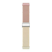 20mm Buckle Braided Nylon Watch Band(Milk Starlight)