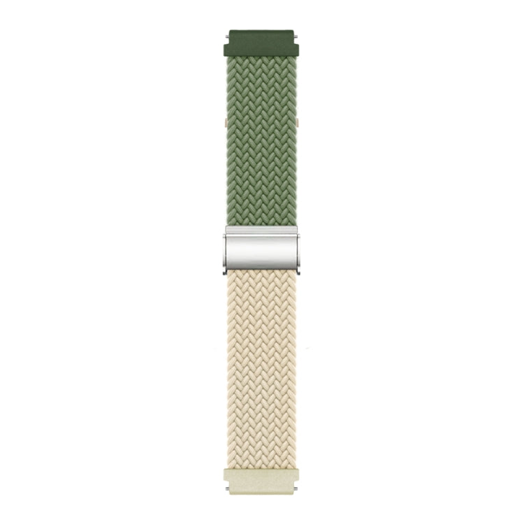 20mm Buckle Braided Nylon Watch Band(Cactus Starlight)