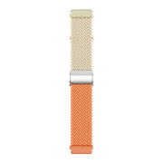 20mm Buckle Braided Nylon Watch Band(Starlight Orange)