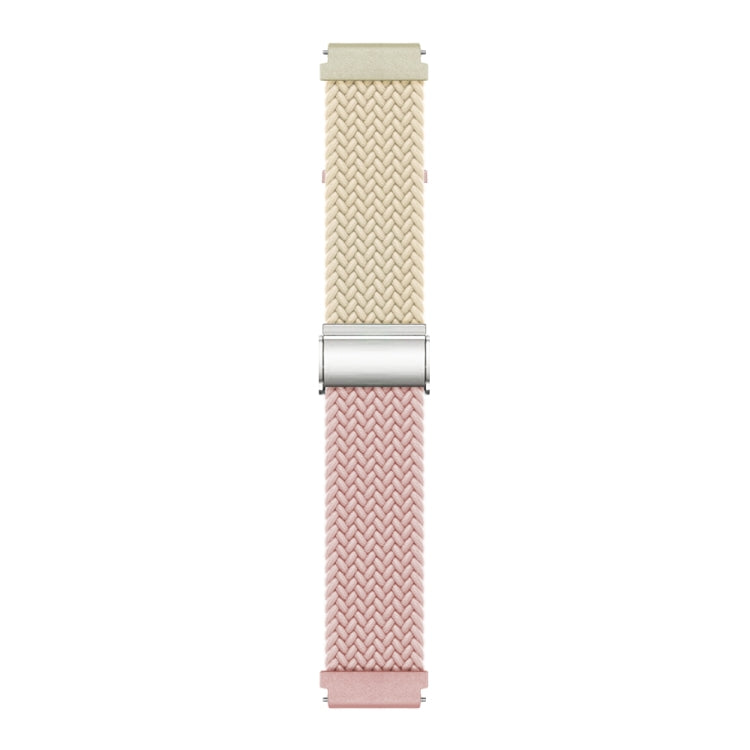 20mm Buckle Braided Nylon Watch Band(Starlight Silty Sand)