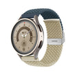 22mm Buckle Braided Nylon Watch Band(Dark Blue Beige) - 22mm Bands by PMC TechLife | Online Shopping South Africa | PMC TechLife