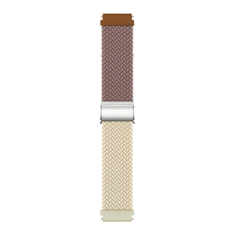 22mm Buckle Braided Nylon Watch Band(Smokey Purple Starlight)