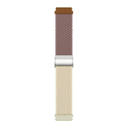 22mm Buckle Braided Nylon Watch Band(Smokey Purple Starlight)