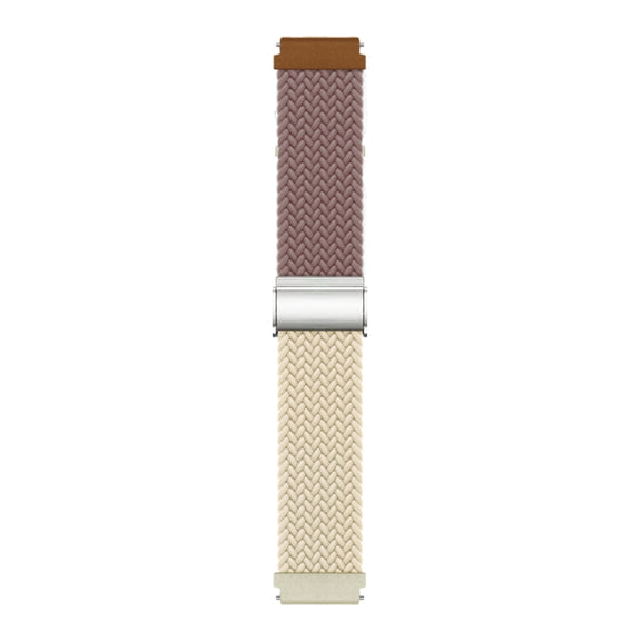 22mm Buckle Braided Nylon Watch Band(Smokey Purple Starlight)