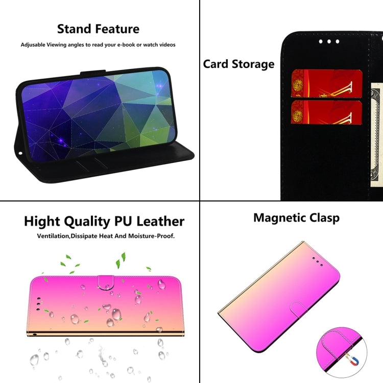For Tecno Spark 10 Pro Imitated Mirror Surface Leather Phone Case(Gradient Color)