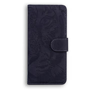 For Tecno Spark 10 / Spark 10C Tiger Embossing Pattern Flip Leather Phone Case(Black)