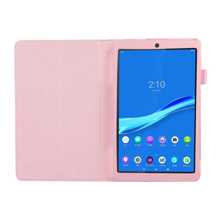 For Lenovo Tab M8 4th Gen Litchi Texture Leather Tablet Case(Pink)