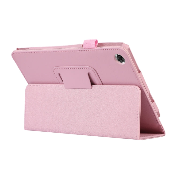 For Lenovo Tab M8 4th Gen Litchi Texture Leather Tablet Case(Pink)