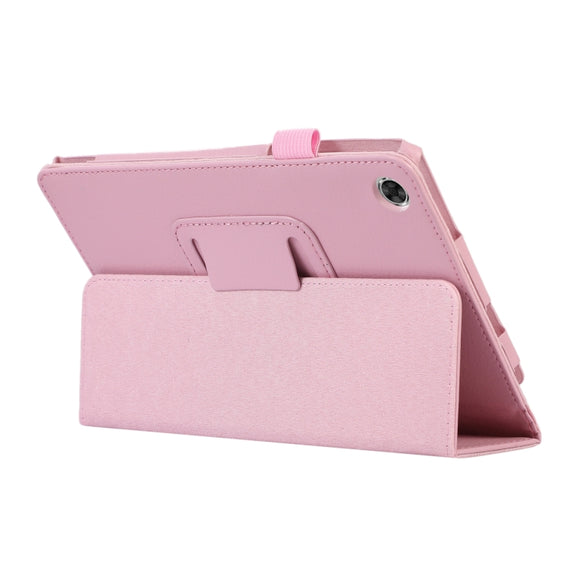 For Lenovo Tab M8 4th Gen Litchi Texture Leather Tablet Case(Pink)