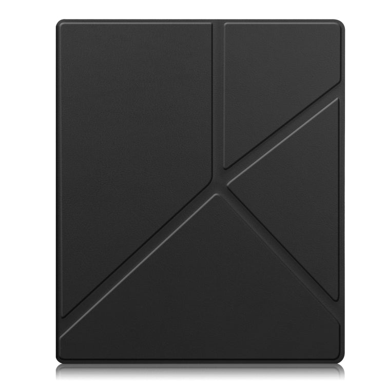 For Kobo Elipsa 2E Solid Color Deformation TPU Leather Smart Tablet Case(Black)