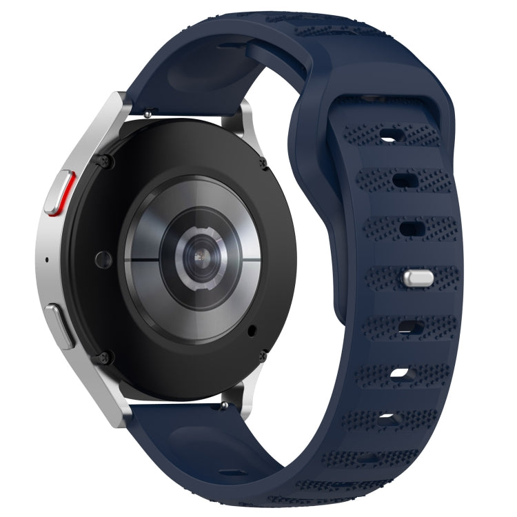 22mm Universal Dots Pattern Silicone Replacement Watch Band(Midnight Blue)