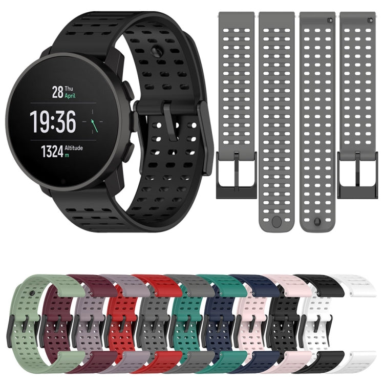 For Suunto 9 Peak Pro / Suunto Vertical Silicone Replacement Watch Band(Grey)