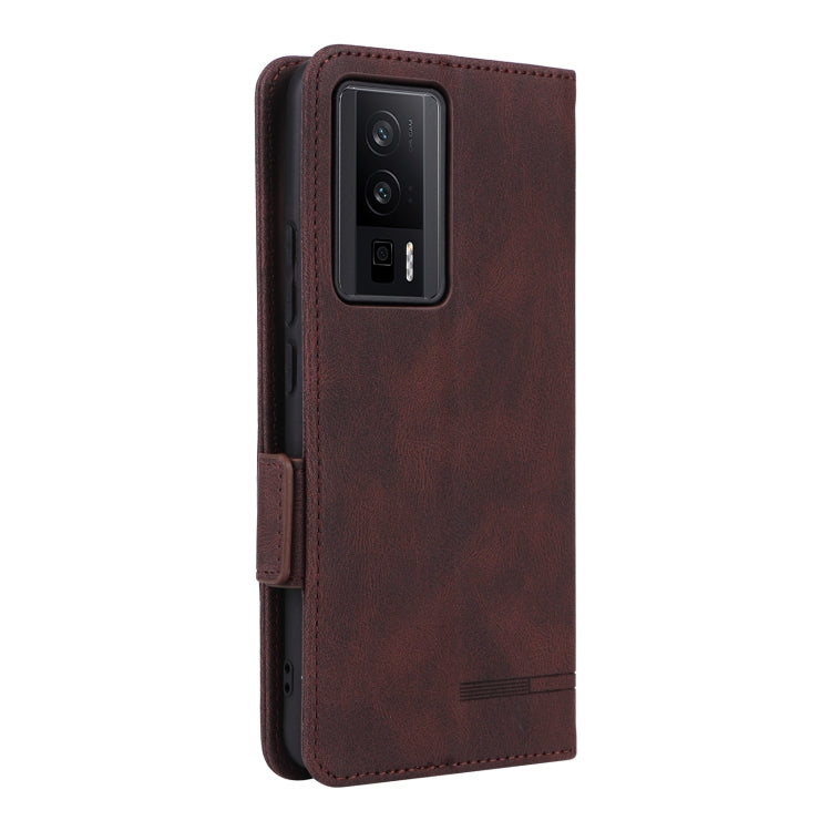 For Xiaomi Poco F5 Pro / Redmi K60 Magnetic Clasp Leather Phone Case(Brown)