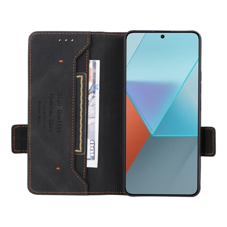 For Xiaomi Redmi Note 13 Pro 5G Magnetic Clasp Leather Phone Case(Black)