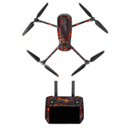 For DJI Mavic 3 Pro / RC Pro Sunnylife Drone Body Remote Control Decorative Stickers Set(Lava Black)