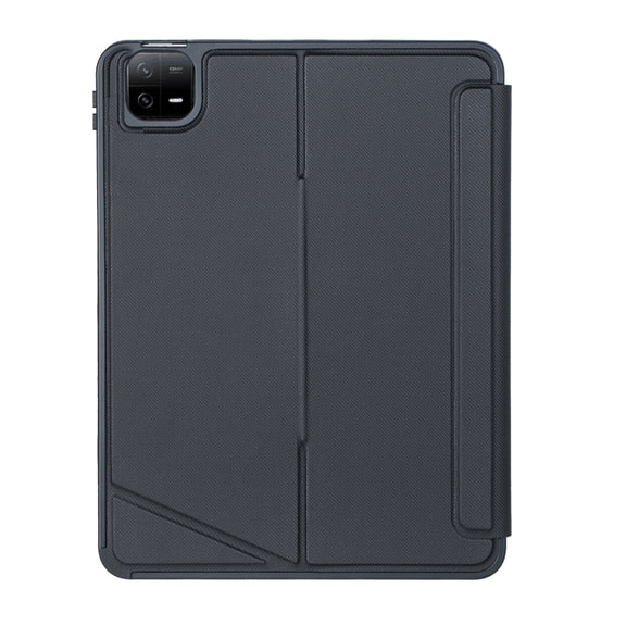For Xiaomi Pad 6 / Pad 6 Pro T0N7-AS Detachable Pen Slot Touchpad Backlight Bluetooth Keyboard Leather Tablet Case(Black)