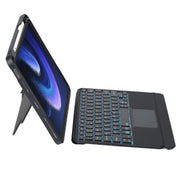 For Xiaomi Pad 6 / Pad 6 Pro T0N7-AS Detachable Pen Slot Touchpad Backlight Bluetooth Keyboard Leather Tablet Case(Black)