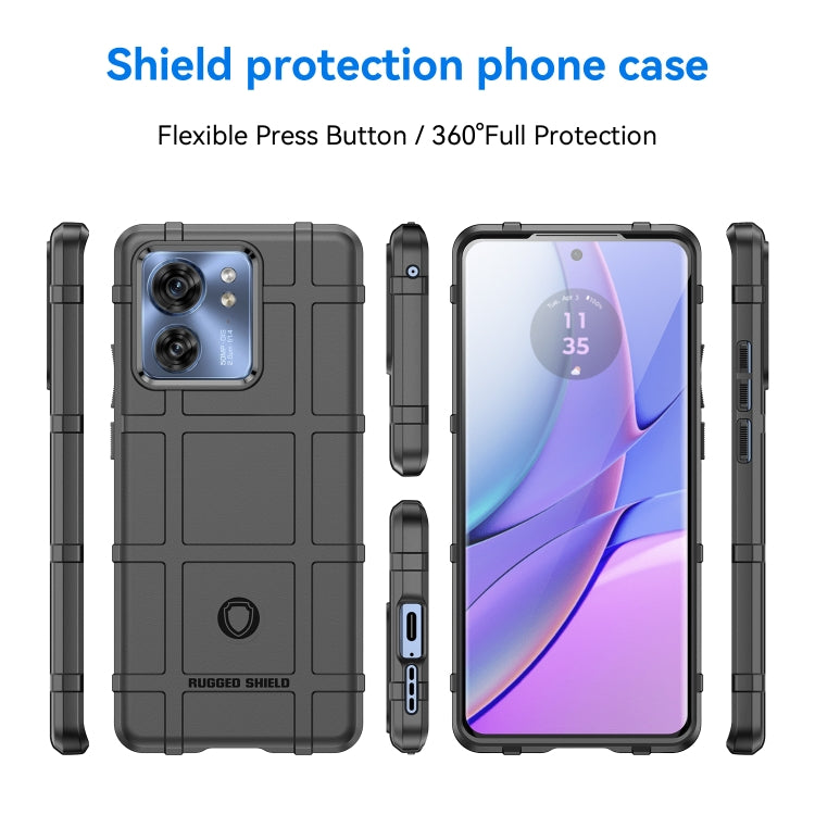 For Motorola Egde 40 Full Coverage Shockproof TPU Phone Case(Black)