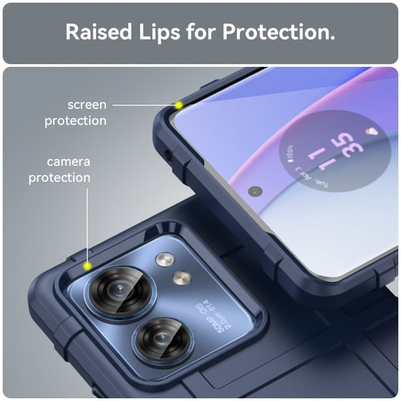 For Motorola Egde 40 Full Coverage Shockproof TPU Phone Case(Blue)