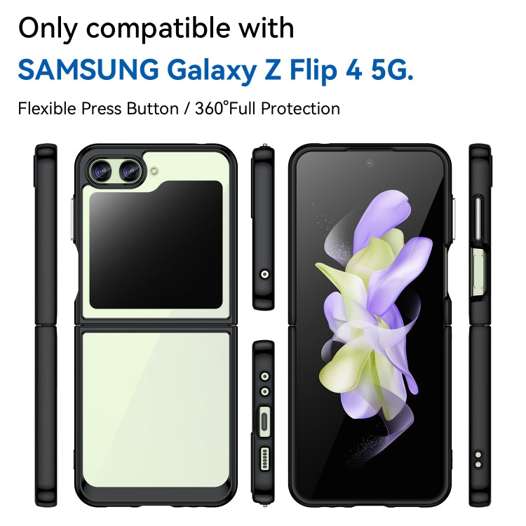 For Samsung Galaxy Z Flip5 Colorful Series Acrylic + TPU Phone Case(Black)