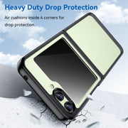 For Samsung Galaxy Z Flip5 Colorful Series Acrylic + TPU Phone Case(Black)