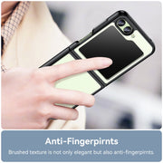For Samsung Galaxy Z Flip5 Colorful Series Acrylic + TPU Phone Case(Black)