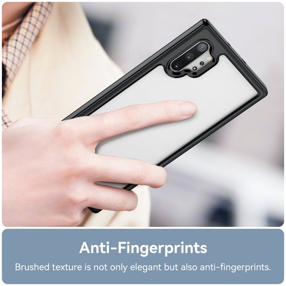 For Samsung Galaxy Note10+ Colorful Series Acrylic + TPU Phone Case(Black)