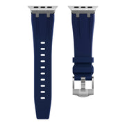AP Silicone Watch Band For Apple Watch SE 44mm(Silver Blue)