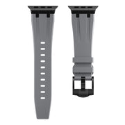 AP Silicone Watch Band For Apple Watch 2 42mm(Black Grey)