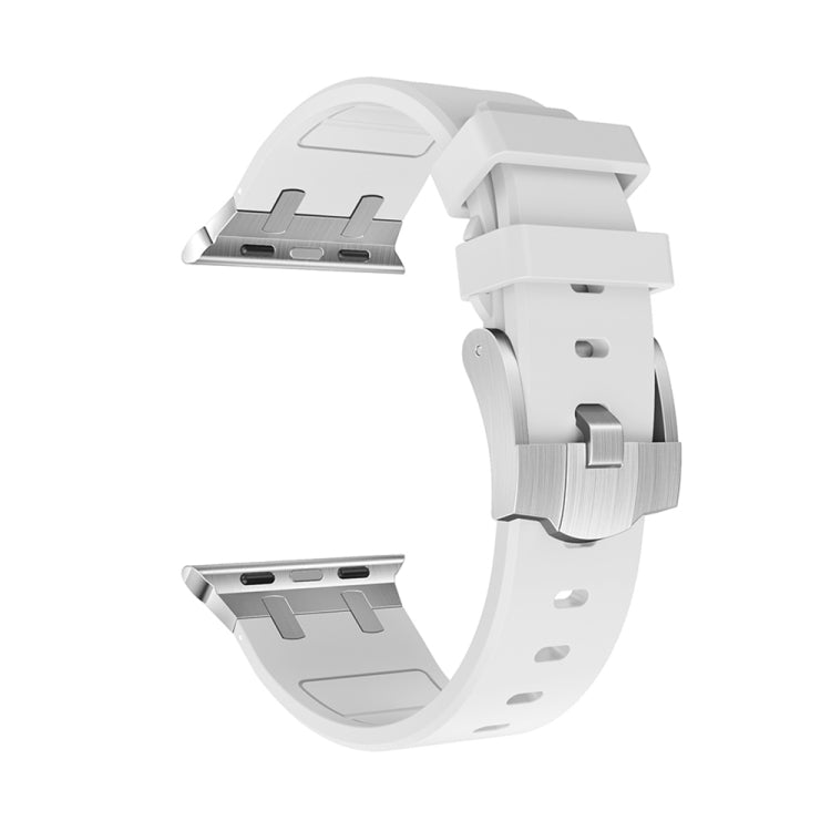 AP Silicone Watch Band For Apple Watch 2 42mm(Silver White)