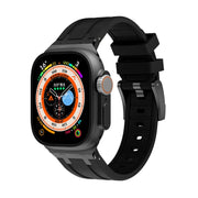 AP Silicone Watch Band For Apple Watch 38mm(Black Black)