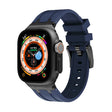AP Silicone Watch Band For Apple Watch 38mm(Black Blue) - Watch Bands by PMC TechLife | Online Shopping South Africa | PMC TechLife