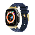 AP Silicone Watch Band For Apple Watch 38mm(Gold Blue) - Watch Bands by PMC TechLife | Online Shopping South Africa | PMC TechLife