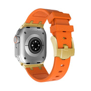 AP Silicone Watch Band For Apple Watch 38mm(Gold Orange)