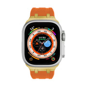AP Silicone Watch Band For Apple Watch 38mm(Gold Orange)