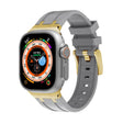 AP Silicone Watch Band For Apple Watch 38mm(Gold Grey) - Watch Bands by PMC TechLife | Online Shopping South Africa | PMC TechLife