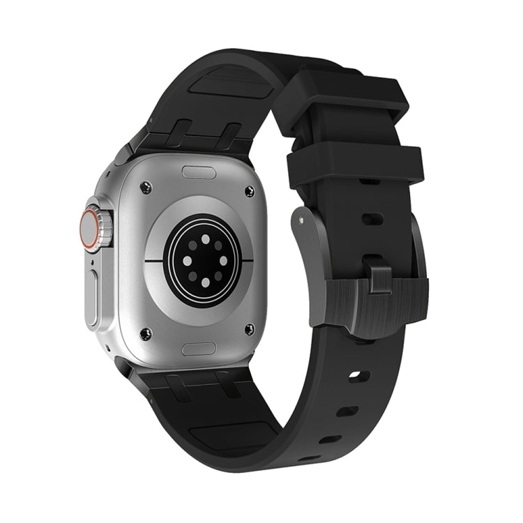 AP Silicone Watch Band For Apple Watch 42mm(Black Black)