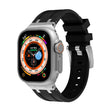 AP Silicone Watch Band For Apple Watch 42mm(Silver Black) - Watch Bands by PMC TechLife | Online Shopping South Africa | PMC TechLife