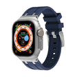 AP Silicone Watch Band For Apple Watch 42mm(Silver Blue) - Watch Bands by PMC TechLife | Online Shopping South Africa | PMC TechLife