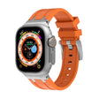 AP Silicone Watch Band For Apple Watch 42mm(Silver Orange) - Watch Bands by PMC TechLife | Online Shopping South Africa | PMC TechLife