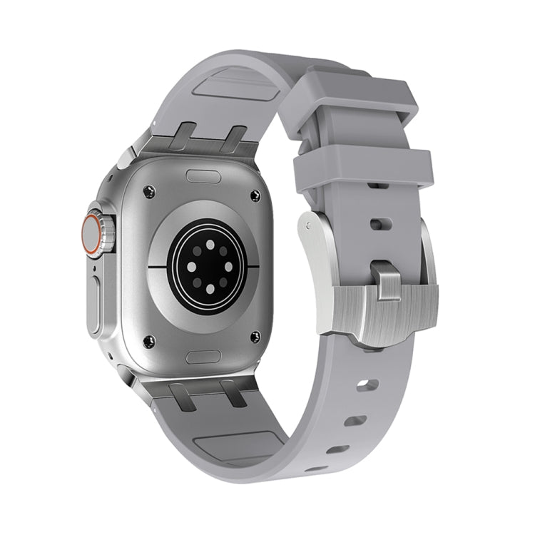 AP Silicone Watch Band For Apple Watch 42mm(Silver Grey)