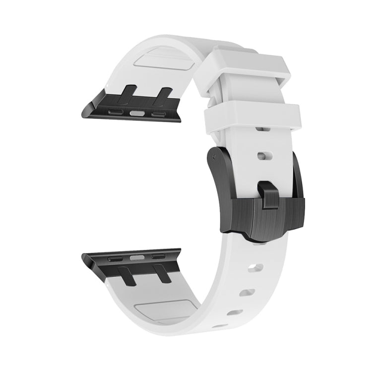 AP Silicone Watch Band For Apple Watch 42mm(Black White)