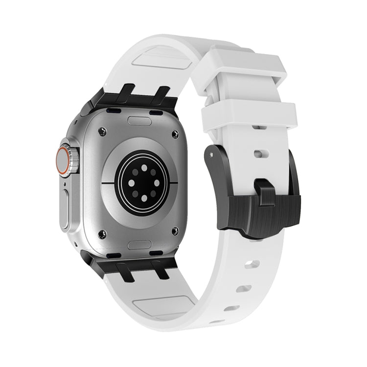 AP Silicone Watch Band For Apple Watch 42mm(Black White)
