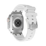 AP Silicone Watch Band For Apple Watch 42mm(Silver White)
