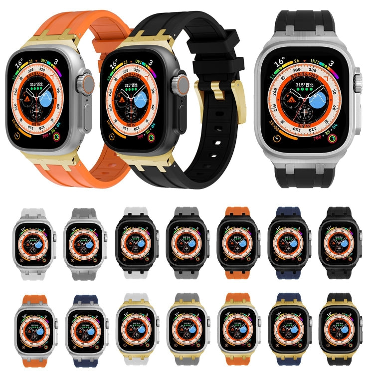 AP Silicone Watch Band For Apple Watch 38mm(Black White)